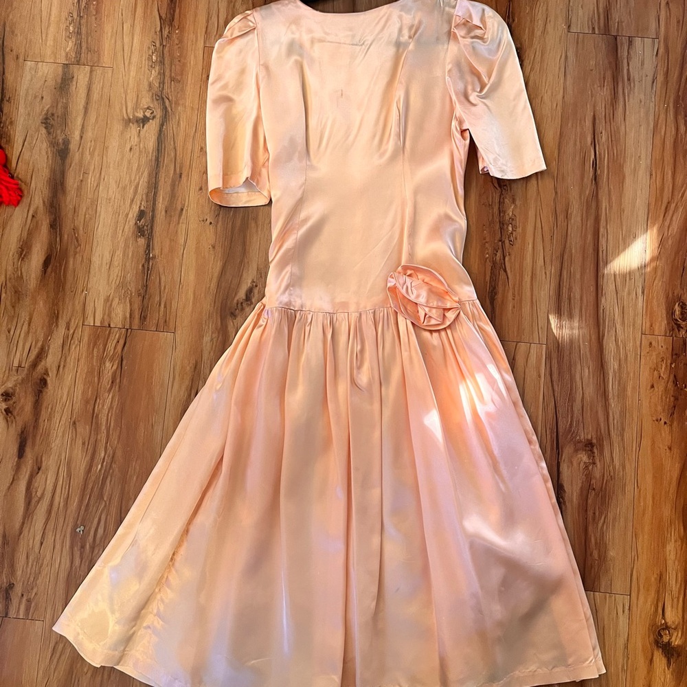 VINTAGE 80’s Pink Prom Dress